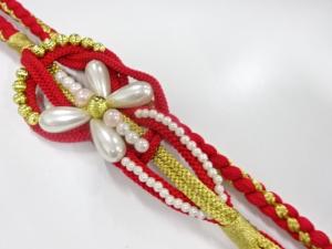 未使用品　正絹　振袖用　手組帯締め